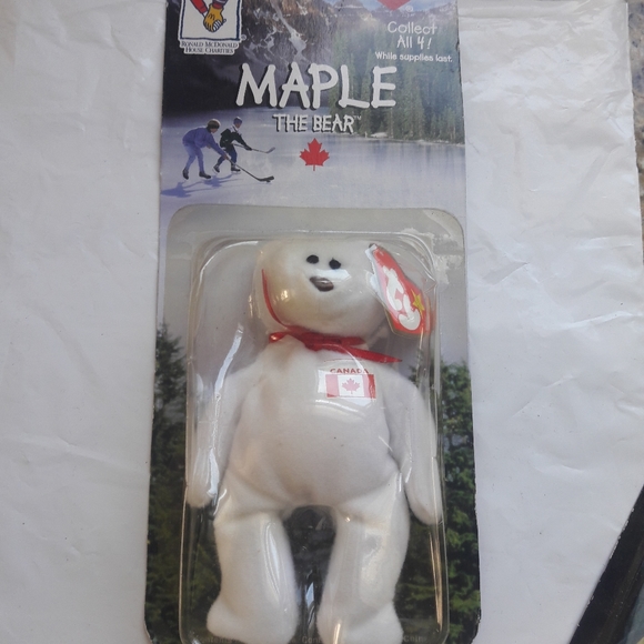 4 PC PEXTREMELY RARE BRITANIA GLORY Donalds 1999 error TY Beanie Babies Vintage - Picture 5 of 14